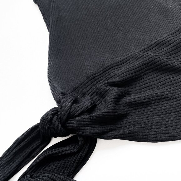 Ramy Brook Liana One Shoulder Top Black Size Medium NEW NWT - Picture 5 of 10